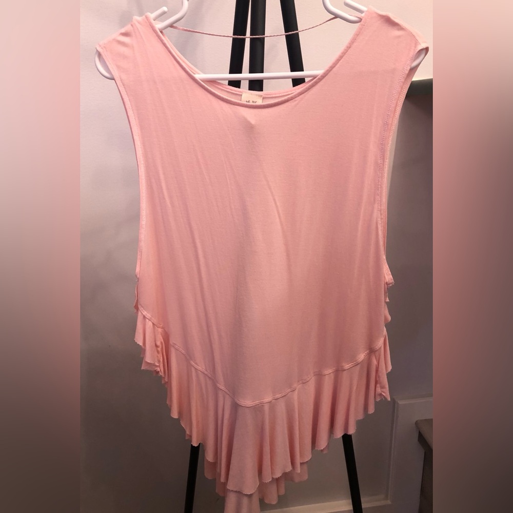 We The Free Light Pink Layered Tank Top